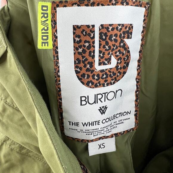 BURTON Algae Green DryRide Waterproof TWC Sundown Snowboard Pants Size XS - Picture 7 of 8